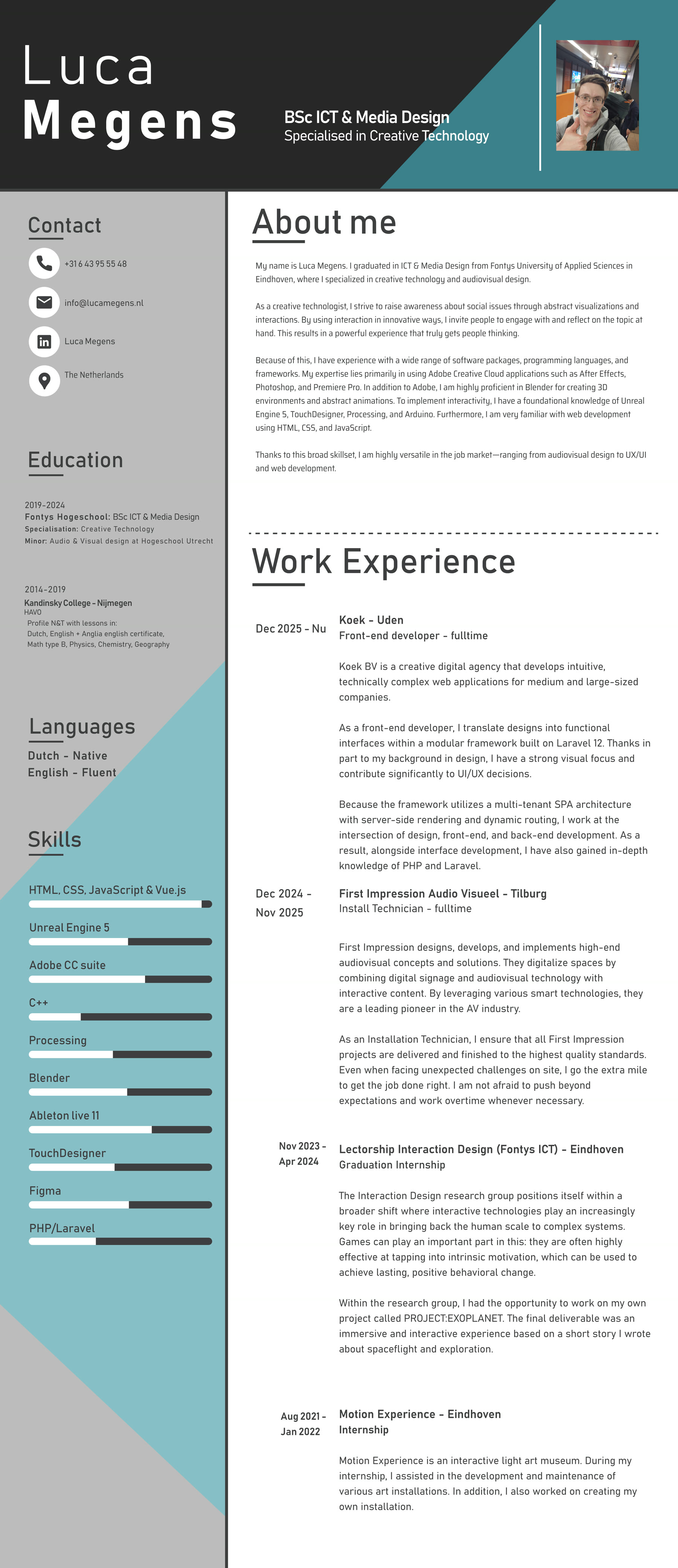 Luca Megens — CV (English)